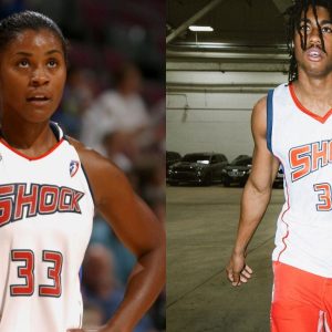WATCH: Jaden Ivey Rocks the Detroit Shocks Jersey of His Mother, Niele Ivey