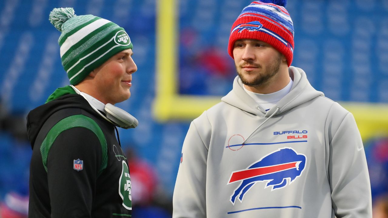 Zach Wilson and Josh Allen