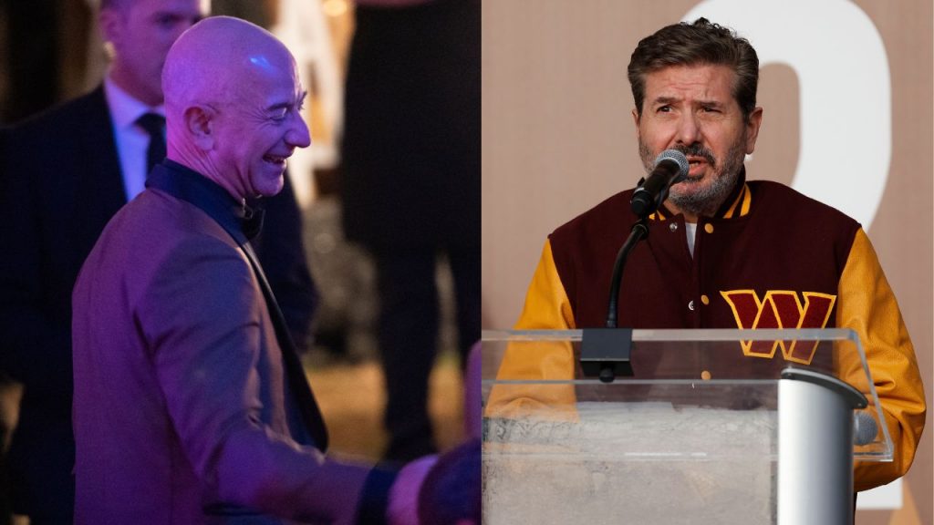 Jeff Bezos and Dan Snyder