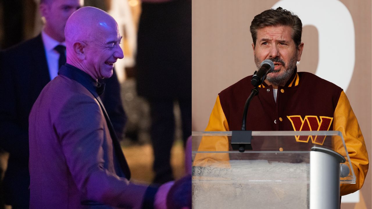 Jeff Bezos and Dan Snyder