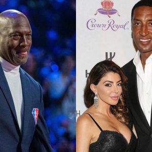 Michael Jordan, Larsa Pippen, and Scottie Pippen