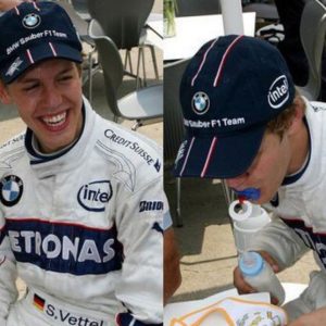 Why BMW Sauber gifted Sebastian Vettel baby bottle and pacifier after his F1 debut?