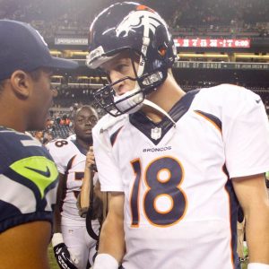Russell Wilson and Peyton Manning