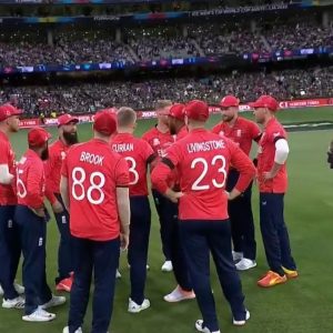 Why England wearing black armbands: Why are England cricketers wearing black armbands today in T20 World Cup final?