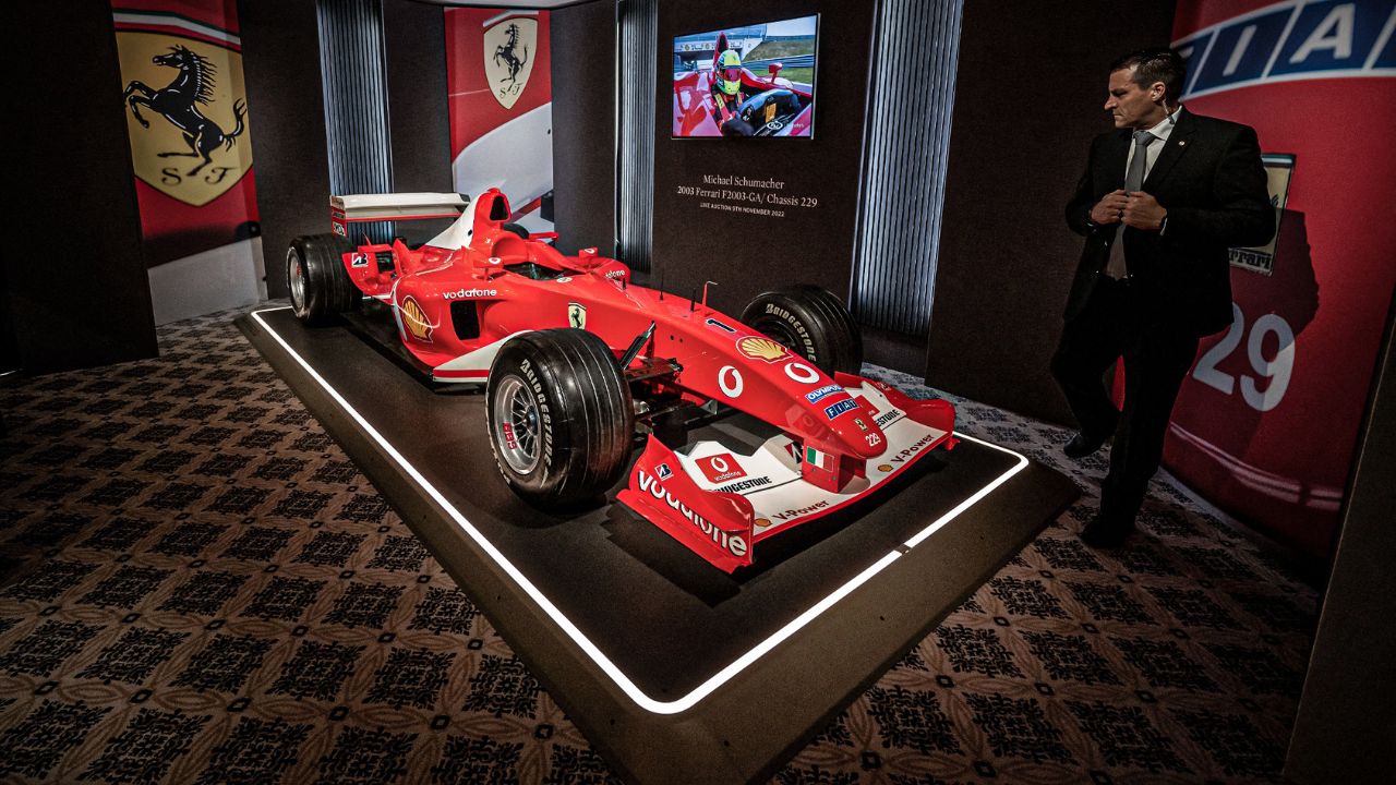 Michael Schumacher title-winning Ferrari sells at record $13.1 Million