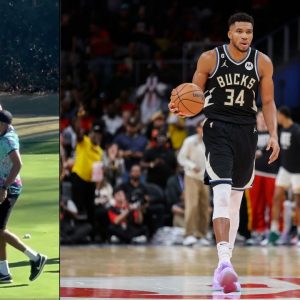 Giannis Antetokounmpo has a new hobby and as far as we can see he already thinks he's the best. Watch out, golf has a new "Freak Woods"!