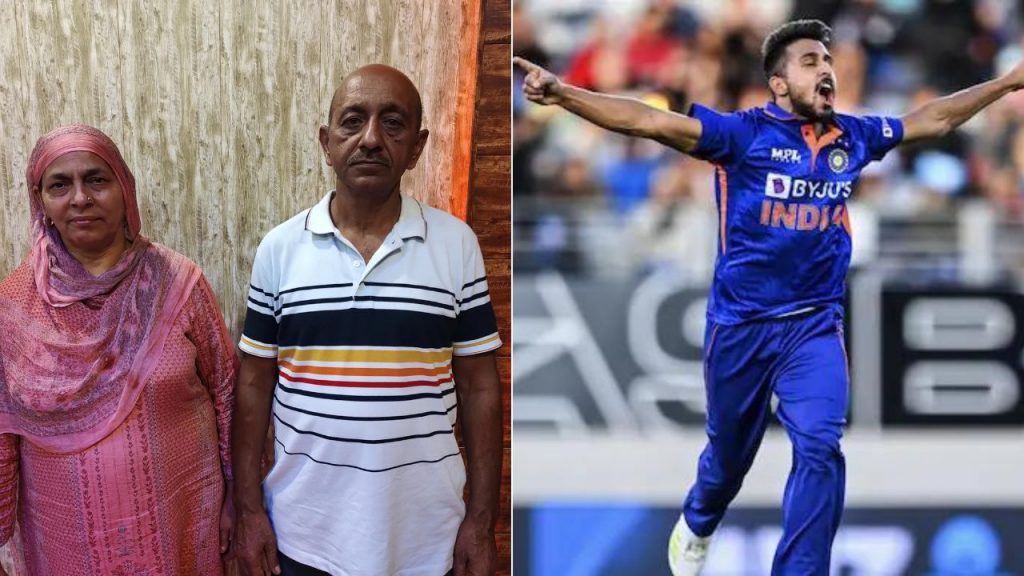 Umran Malik father and mother: Umran Malik family rejoices as Jammu and Kashmir pacer picks maiden ODI wicket on debut vs New Zealand