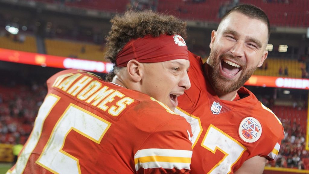 Patrick Mahomes and Travis Kelce