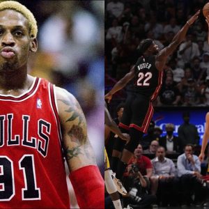 WATCH: Dennis Rodman Made a No-Look Triple 20 Years Before Stephen Curry Normalized It