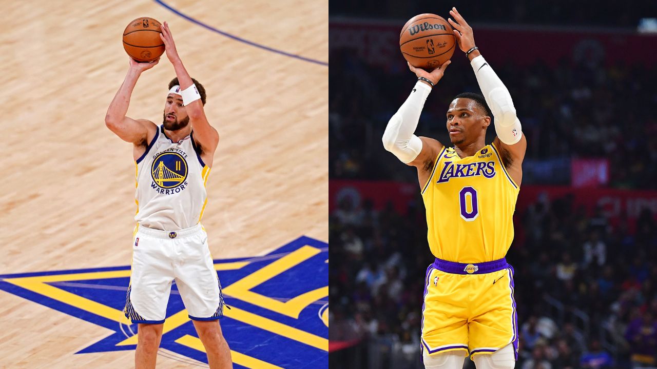 6ft 3" Russell Westbrook is Shooting Better than Klay Thompson from the 3-Point Line this Season