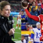 Erin Andrews and Patrick Mahomes