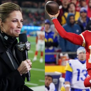 Erin Andrews and Patrick Mahomes