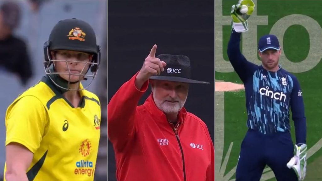 "He's not given that out": Steve Smith waits for Paul Wilson to give him out amid confident Jos Buttler appeal in bizarre dismissal at the MCG