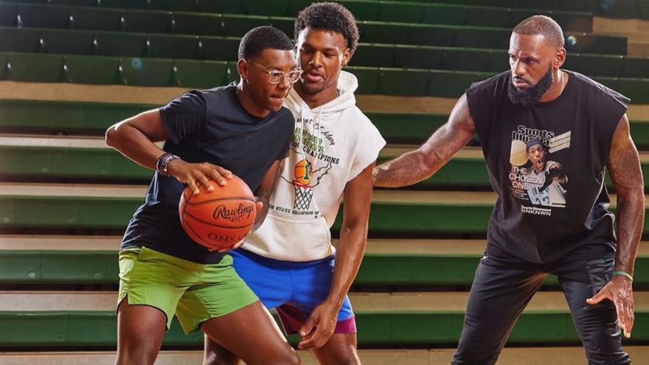 LeBron James Attends Son Bryce James' Varisty Debut, After his NIL Valuation Climbs to $903,000  
