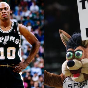 Known For Losing $200,000 For Kicking Cameramen, Dennis Rodman Once Headbutted The Spurs Mascot For No Reason