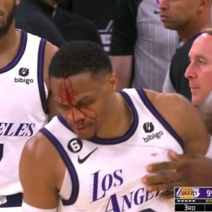 "LeDoctor just saved Russ’ life!": NBA Twitter Reacts to Russell Westbrook BLEEDING After Bust Up With Zach Collins