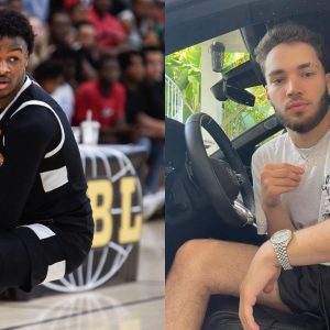 Bronny James, While Showing Off His 3 Tattoos, Was Hilariously 'Hit On' By Adin Ross In Front Of 1000s