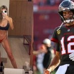 Veronika Rajek and Tom Brady