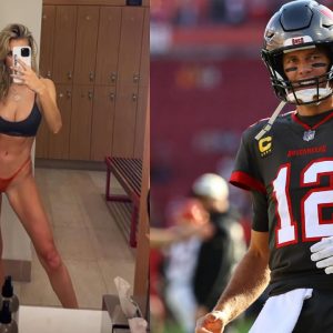 Veronika Rajek and Tom Brady