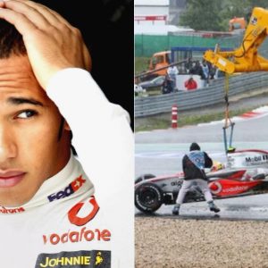 How rookie Lewis Hamilton hoisting his $14 Million McLaren sparked his first major controversy
