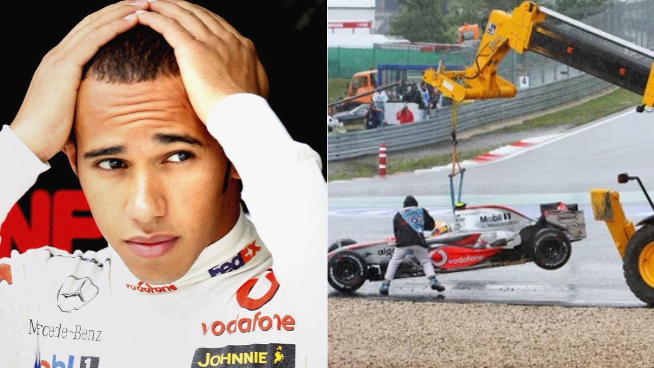 How rookie Lewis Hamilton hoisting his $14 Million McLaren sparked his first major controversy