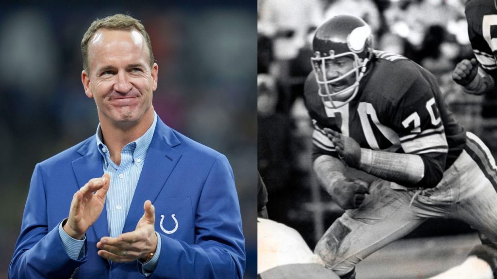 Peyton Manning and Jim Marshall