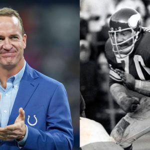 Peyton Manning and Jim Marshall