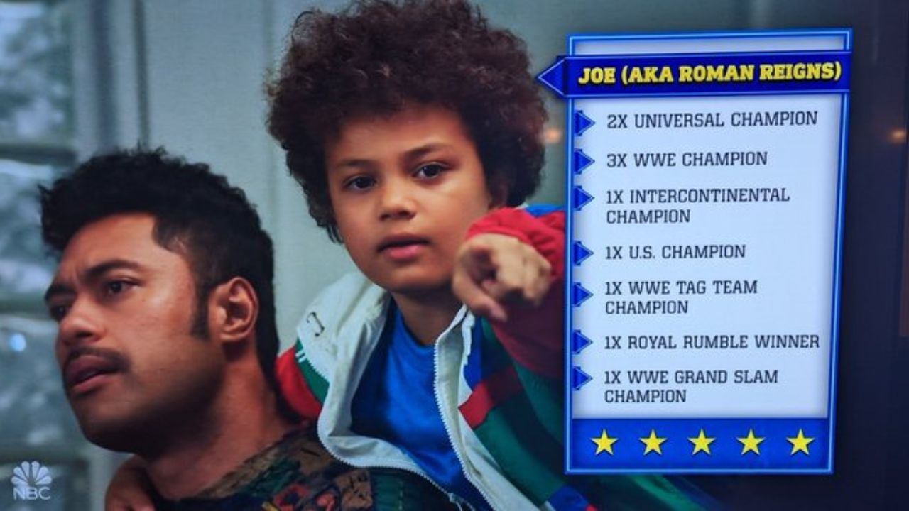 Young Rock The Rock Roman Reigns