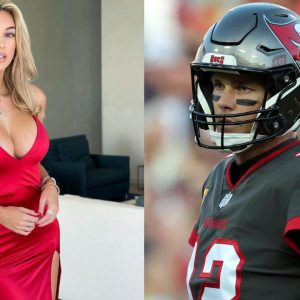 Veronika Rajek and Tom Brady