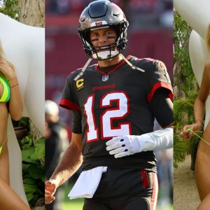 Veronika Rajek and Tom Brady