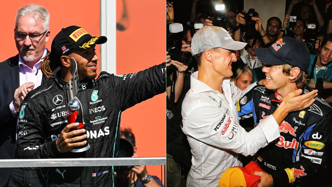 Michael Schumacher preferred Sebastian Vettel to break all records over Lewis Hamilton