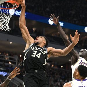 Watch: Giannis Antetokounmpo Swats LeBron James Like a 'Fly' Before a Thumping Finish vs the Lakers