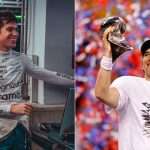 Aston Martin's Lance Stroll believes that he is a lucky charm for the American Football outfit New York Giants