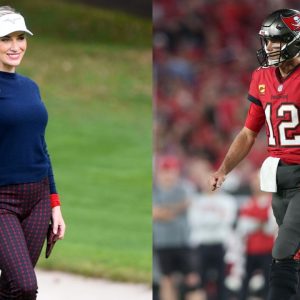 Paige Spiranac and Tom Brady