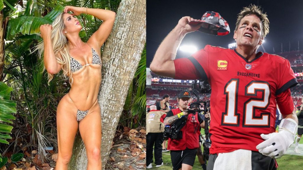 Karin Hart and Tom Brady