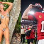 Karin Hart and Tom Brady