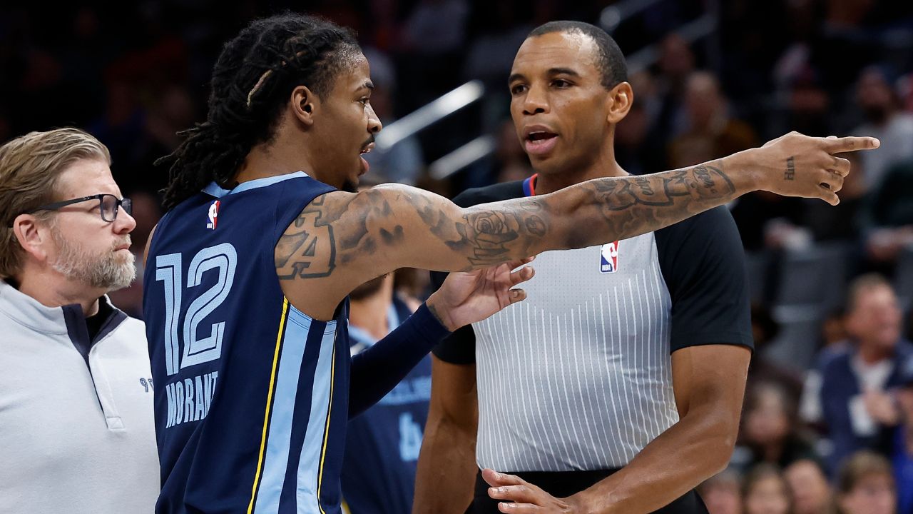 "Refs need to give me a f**kin whistle":6 ft 2" Ja Morant Gets Ejected, and Then Comically Face Times Fans for it  