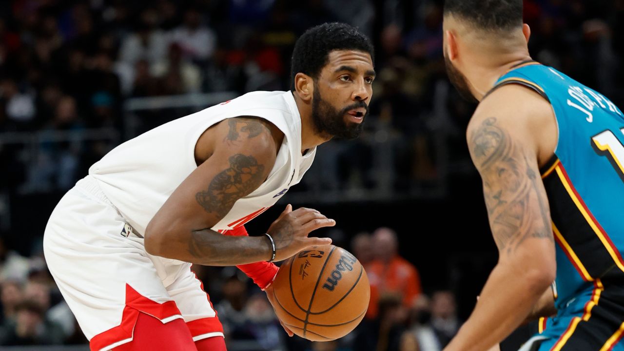 Kyrie Irving Faced With ‘Happy Hanukkah’ And ‘Round Earth’ Graphics By The Pistons Amidst Antisemitic Row