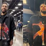 6' 8" Jayson Tatum Rocks a Kobe Bryant x Michael Jordan 'Custom Jacket' Before Facing NBA's Best
