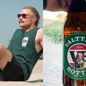 10 GP winner Valtteri Bottas shows off own beer brand on social media while holidaying in Australia