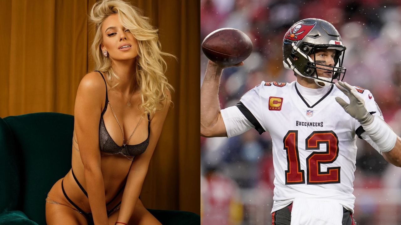 Veronika Rajek and Tom Brady