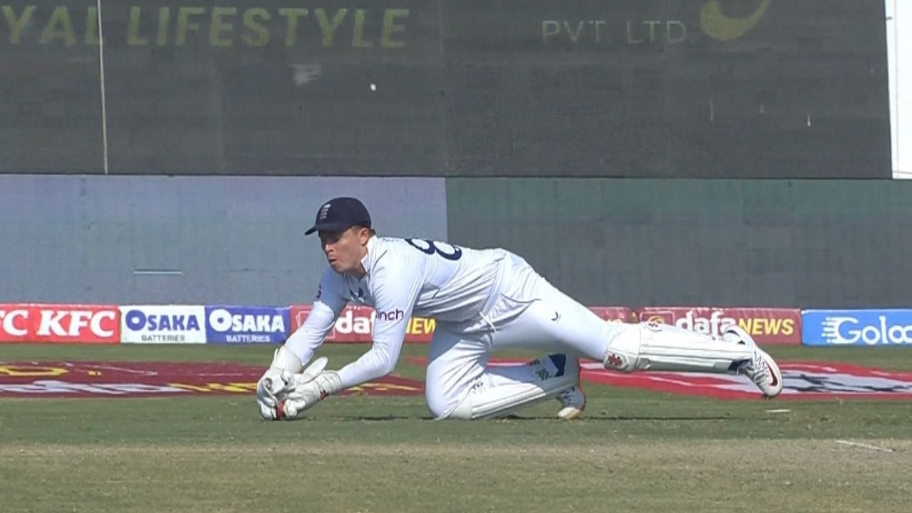 Joel Wilson cricket umpire: Was Saud Shakeel out by Ollie Pope catch off Mark Wood in Multan Test?