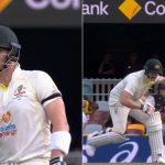 "Have some of that, Smudge": Steve Smith motivates himself after Anrich Nortje delivery hits midriff at Gabba