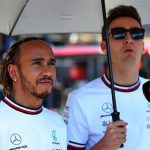 George Russell describes having Lewis Hamilton 1.3 seconds behind as 'incredibly high pressure' situation during Brazil GP