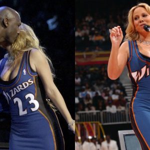 In Michael Jordan's Last All-Star Game, Pop Icon Mariah Carey Wore the Most Bizarre Dress for her Performance