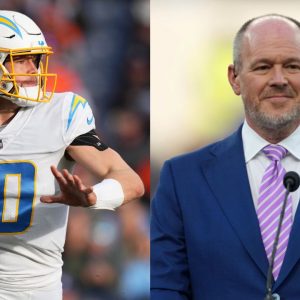 Justin Herbert and Rich Eisen