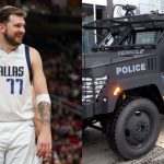 Luka Doncic Startlingly Pulls Up in $1 Million Worth Armored Vehicle for Kicks Ahead of Big Game Vs Trae Young