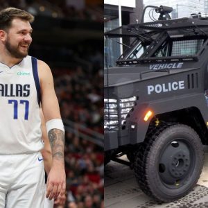 Luka Doncic Startlingly Pulls Up in $1 Million Worth Armored Vehicle for Kicks Ahead of Big Game Vs Trae Young