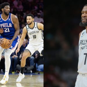 “Trash Celebration Joel Embiid”: Kevin Durant Goes At Sixers 7-Footer As Kyrie Irving Takes Them On During RivalsWeek