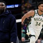 Zion Williamson is Flabbergasted and Dumbfounded as Giannis Antetokounmpo Throws Down a Vicious Dunk Over his Pelicans